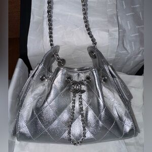 Chanel Mini 25 Silver